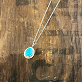 Dainty Turquoise Pendant by Lumenrose
