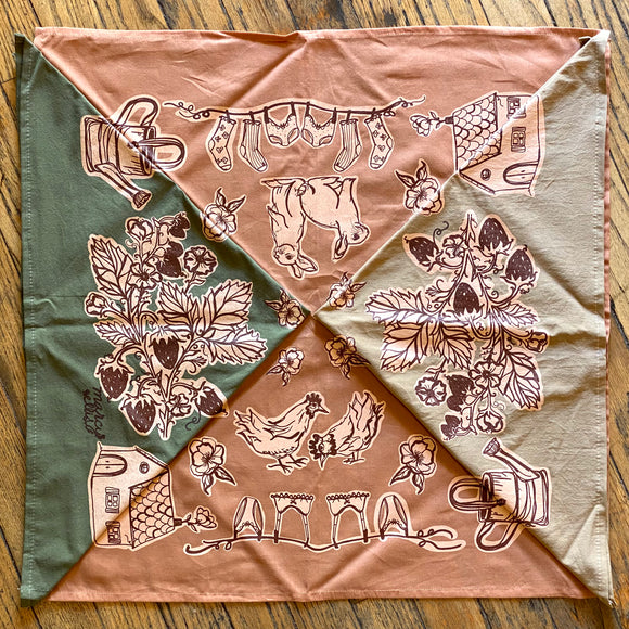 Garden Party Bandanas by Marcy Ellis