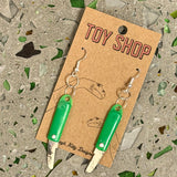 Toy Shop Earrings by Tough Kitty Designs