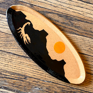 Desert Silhouette Platters by Tough Kitty Designs