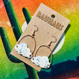 Bauhaus Ceramic Earrings by Tough Kitty Designs