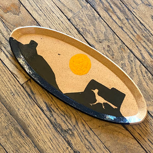 Desert Silhouette Platters by Tough Kitty Designs