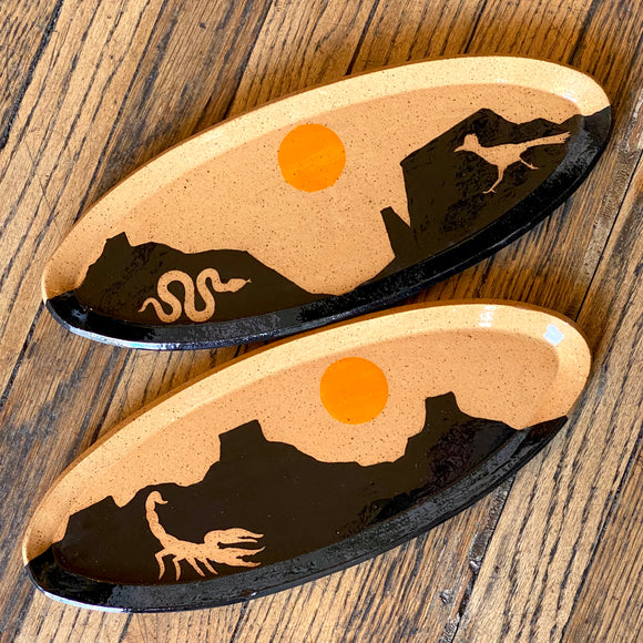 Desert Silhouette Platters by Tough Kitty Designs