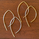 Wishbone Earrings by Lumenrose