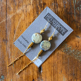 Glass & Pearl Earrings by Heliotrope