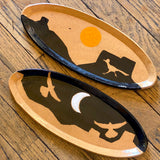 Desert Silhouette Platters by Tough Kitty Designs