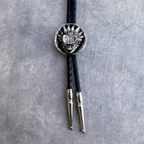White Bronze & Silver Cast Bolo Ties by Heliotrope