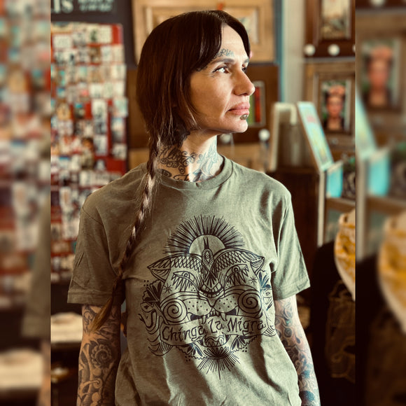Chinga La Migra Tee by Racheal Rios