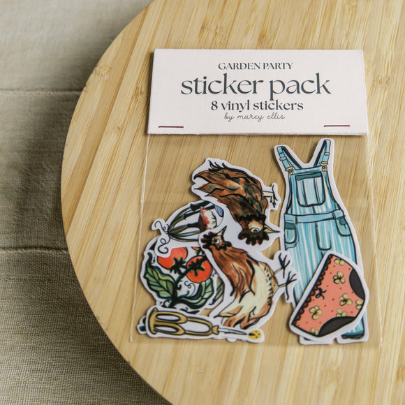 Garden Party Sticker Pack by Marcy Ellis