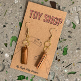 Toy Shop Earrings by Tough Kitty Designs