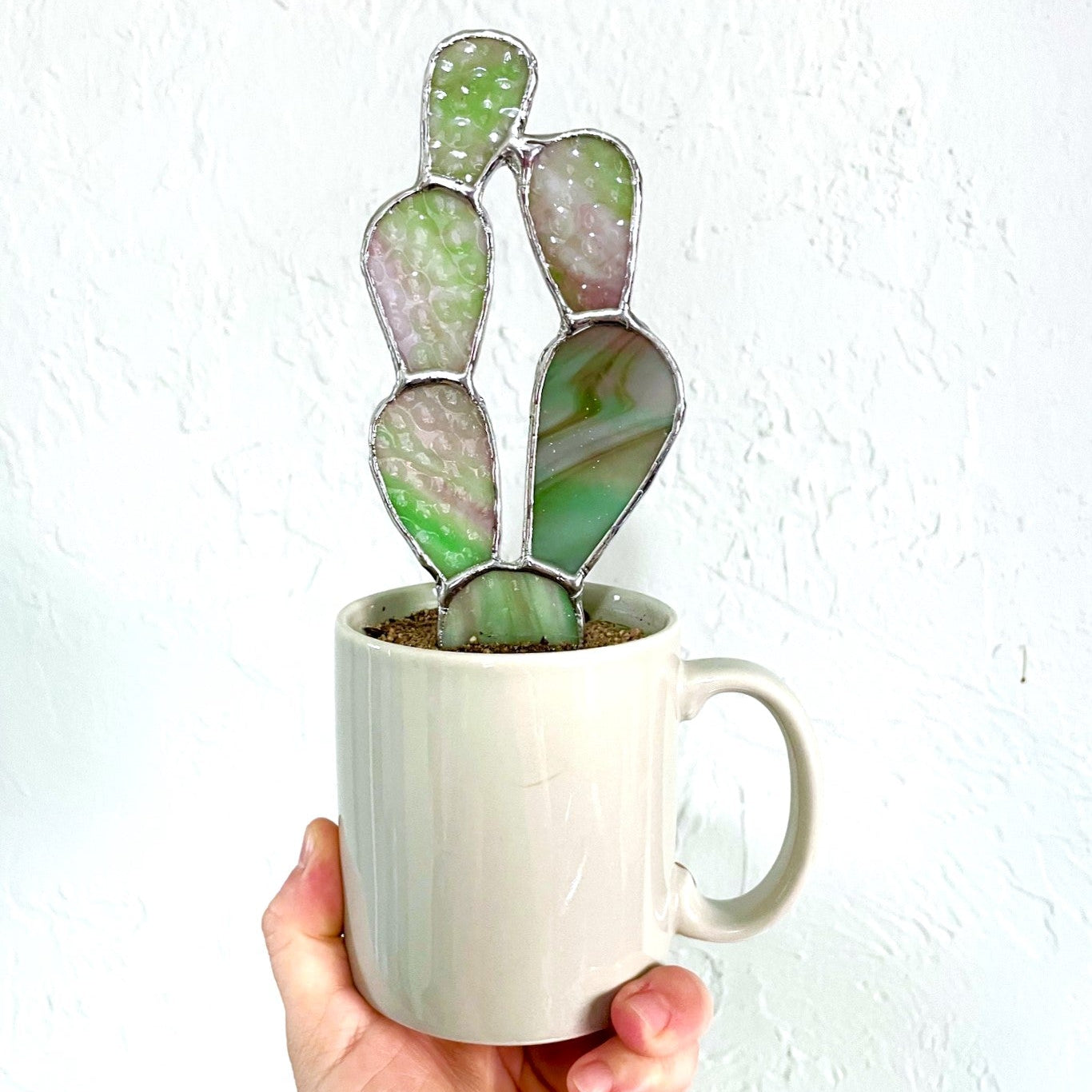 Stained Glass Cactus by Goodness Glass – Pop Cycle Tucson