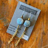 Glass & Pearl Earrings by Heliotrope