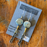 Glass & Pearl Earrings by Heliotrope