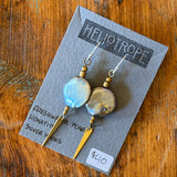 Glass & Pearl Earrings by Heliotrope