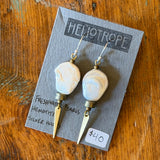 Glass & Pearl Earrings by Heliotrope