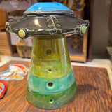 Handmade Ceramic UFO Lanterns by Tough Kitty Designs
