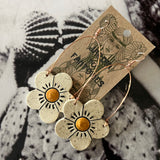 Jardin Des Fantomes Ceramic Earrings by Tough Kitty Designs
