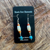 Turquoise Earrings by Beads Over Diamonds