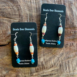 Turquoise Earrings by Beads Over Diamonds