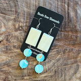Mother of Pearl Earrings by Beads Over Diamonds