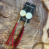 Mother of Pearl Earrings by Beads Over Diamonds