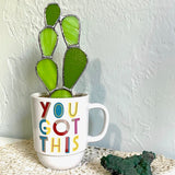 Stained Glass Cactus by Goodness Glass