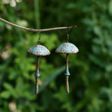 Lightweight Wool Mushroom Earrings by Bobbi Solum
