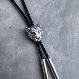 White Bronze & Silver Cast Bolo Ties by Heliotrope