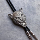 White Bronze & Silver Cast Bolo Ties by Heliotrope