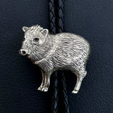 White Bronze & Silver Cast Bolo Ties by Heliotrope