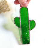 Stained Glass Saguaro Sun-Catchers by Goodness Glass