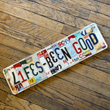 License Plate Signs by the Lost Highway Sign Company
