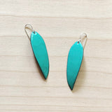 Enameled One-Piece Earrings by Little Toro Designs