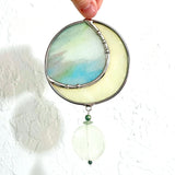 Stained Glass Moon Sun Catchers by Goodness Glass