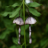 Lightweight Wool Mushroom Earrings by Bobbi Solum