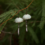 Lightweight Wool Mushroom Earrings by Bobbi Solum