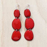 Enameled Three-Piece Earrings by Little Toro Designs*