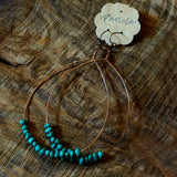 Gemstone and Turquoise Earrings by Patina Jewelry