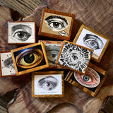 Scrap Wood Eye Magnets by DDCo Design