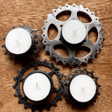 Reclaimed Metal Tea Candle Holders by BICAS