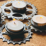 Reclaimed Metal Tea Candle Holders by BICAS