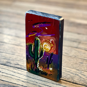 Handpainted Cacti Landscapes by Isaac Lange