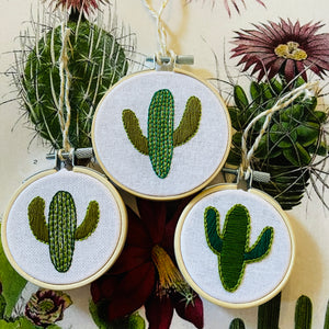 Hand Stitched Ornaments by Mehgan on the Moon