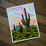 Saguaro Giclee Prints by Jenna Tomasello