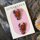 Acrylic and Polymer Earrings by Luna and Saya