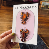 Acrylic and Polymer Earrings by Luna and Saya