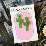 Acrylic and Polymer Earrings by Luna and Saya