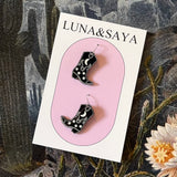 Acrylic and Polymer Earrings by Luna and Saya