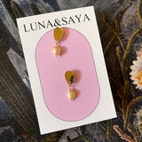 Acrylic and Polymer Earrings by Luna and Saya