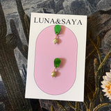 Acrylic and Polymer Earrings by Luna and Saya